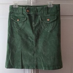 Billabong Green Corduroy Skirt